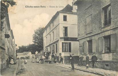 CPA FRANCE 93 "Clichy sous Bois, rte de Livry, Restaurant"