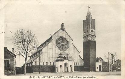 CPA FRANCE 93 "Epinay sur Seine, Notre Dame des Missions"