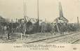 CPA FRANCE 77 "Melun, catastrophe de chemin de fer, 1913, la locomotive du rapide"