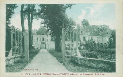 / CPA FRANCE 10 "Saint Benoist sur Vanne, entrée du château"