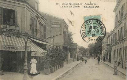 / CPA FRANCE 92 "Bois Colombes Asnières, la rue du chalet"