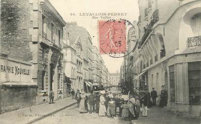 / CPA FRANCE 92 "Levallois Perret, rue Vallier"