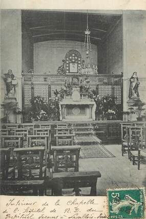 / CPA FRANCE 92 "Levallois Perret, intérieur de la Chapelle"