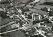 / CPSM FRANCE 58 "Dun les Places, vue aérienne sur l'église"