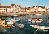 56 Morbihan / CPSM FRANCE 56 "La trinité sur Mer, le port et les hôtels" / BATEAU