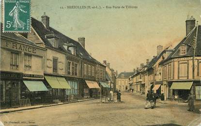 / CPA FRANCE 28 "Brezolles, rue porte de Tillières"