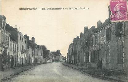 / CPA FRANCE 28 "Champrond, la gendarmerie et la grande rue"