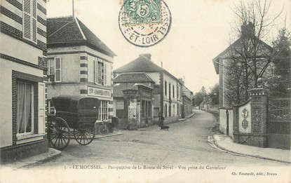 / CPA FRANCE 28 "Le Moussel, route de Sorel"