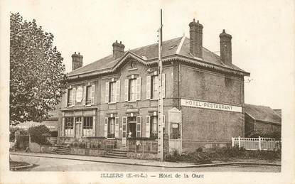 CPA FRANCE 28 "Illiers, Hotel de la Gare"