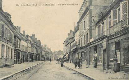 CPA FRANCE 28 "Chateauneuf en Thymerais, vue prise Grande rue"