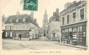 28 Eure Et Loir CPA FRANCE 28 "Cloyes, La Rue du Temple, Epicerie Mercerie"