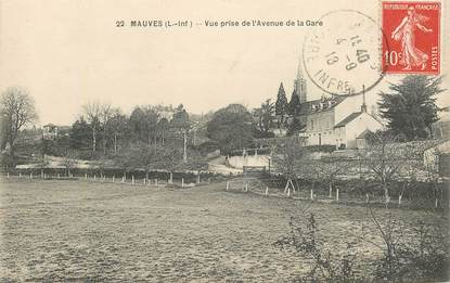 CPA FRANCE 44 "Mauves, vue prise de l'avenue de la gare"