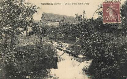 CPA FRANCE 45 "Courtenay, chutes d'eau sur la Cléry"