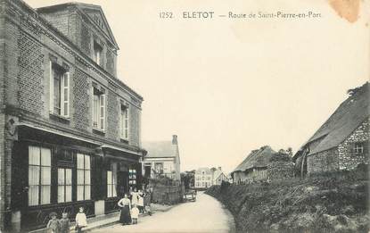 CPA FRANCE 76 " Eletot, Rte de Saint Pierre en Port"