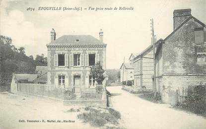 CPA FRANCE 76 " Epouville, vue prise rte de Rolleville"