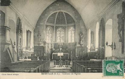 CPA FRANCE 76 " Esteville, interieur de l'Eglise"