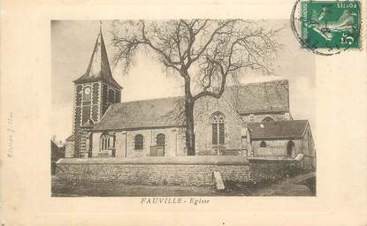 CPA FRANCE 76 " Fauville, Eglise"
