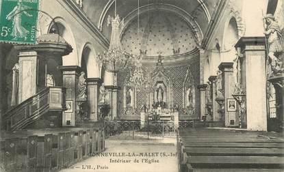 CPA FRANCE 76 " Gonneville la Malet, interieur de l'Eglise"