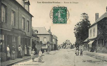 CPA FRANCE 76 " les Grandes Ventes, la Rte de Dieppe"