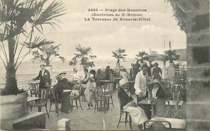 CPA FRANCE 22 "la Plage des Rosaires, la Terrasse  de Rosaria Hotel"