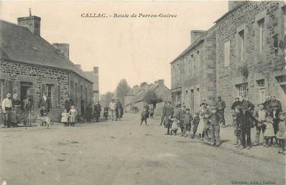 CPA FRANCE 22 "Callac, route de Perros Guirec"