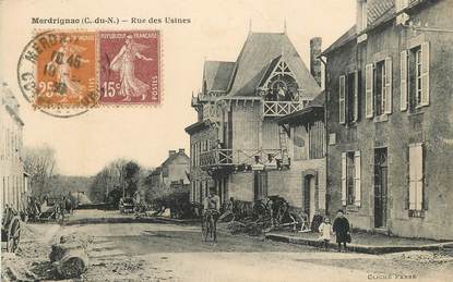 CPA FRANCE 22 "Merdrignac, Rue des Usines"