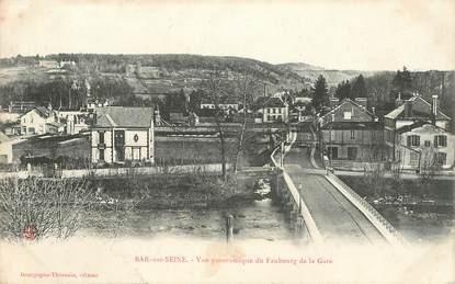 CPA FRANCE 10 "Bar sur Seine, vue panoramique du Faubourg de la Gare"