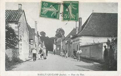 CPA FRANCE 10 "Mailly le Camp, rue du Bas"