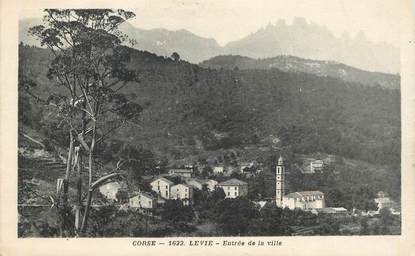 CPA FRANCE 20 "Corse, Levie, entrée de la ville"