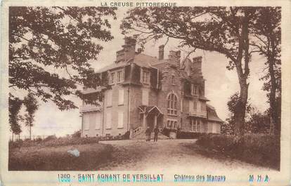 / CPA FRANCE 23 "Saint Agnant de Versillat, château des Manzes"