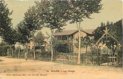 CPA FRANCE  17 "Saujon, les chalets"