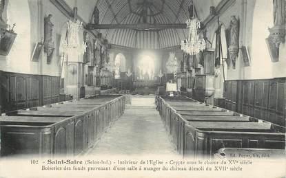 CPA FRANCE  76 "Saint Saire, interieur de l'Eglise"