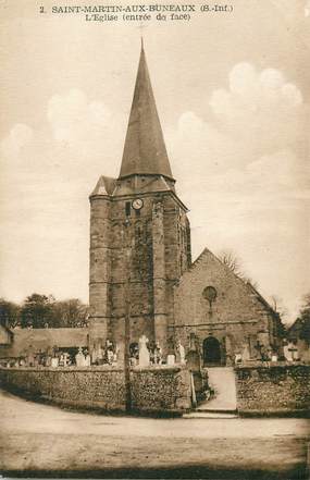 CPA FRANCE  76 "Saint Martin aux Buneaux, l'Eglise"