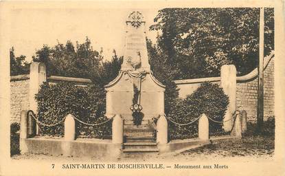 CPA FRANCE  76 "Saint Martin de Boscherville, monument aux morts"
