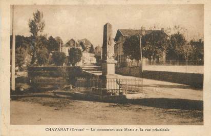 / CPA FRANCE 23 "Chavanat, le monument aux morts"