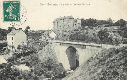 / CPA FRANCE 23 "Boussac, le pont et l'ancien château"