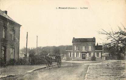 CPA FRANCE 80 "Prouzel, la gare"