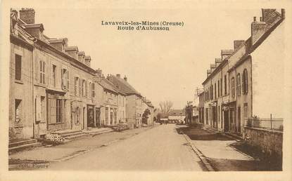 / CPA FRANCE 23 "Lavaveix les Mines, route d'Aubusson"