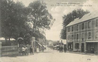 / CPA FRANCE 23 "Camp de la Courtine, av de la gare"