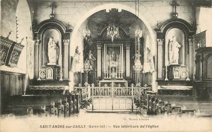 CPA FRANCE  76 "Saint André sur Cailly, vue interieure de l'Eglise"
