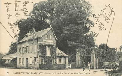 CPA FRANCE  76 "Saint Victor l'Abbaye, la Poste"