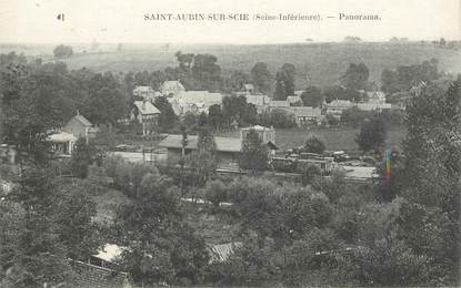 CPA FRANCE  76 "Saint Aubin sur Scie, panorama"