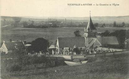 CPA FRANCE  76 "Tourville la Rivière, le cimetière"