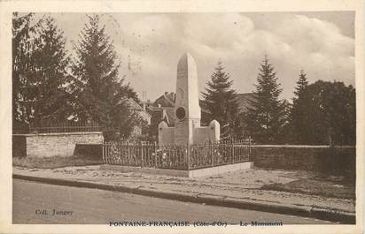 / CPA FRANCE 21 "Fontaine Française, le monument"