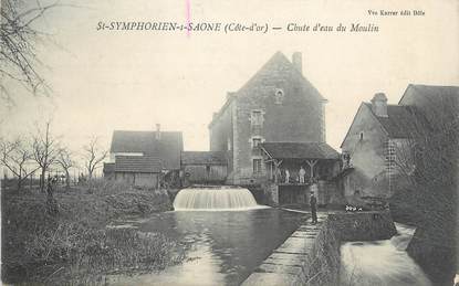 CPA FRANCE 21 "Saint Symphorien sur Saône, chute d'eau du moulin"