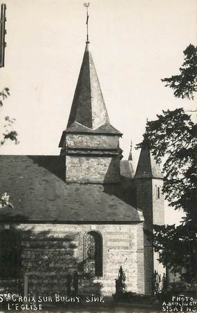 CARTE PHOTO FRANCE 76 "Sainte Croix sur Buchy, l'Eglise"