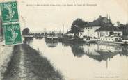 21 Cote D'or / CPA FRANCE 21 "Pouilly en Auxois, le bassin du Canal de Bourgogne" / PENICHE