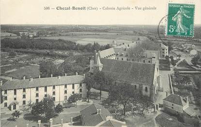 / CPA FRANCE 18 "Chezal Benoit, colonie agricole, vue générale"