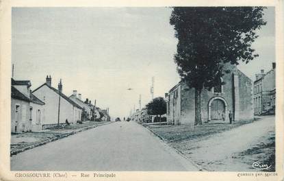 / CPA FRANCE 18 "Grossouvre, rue principale"