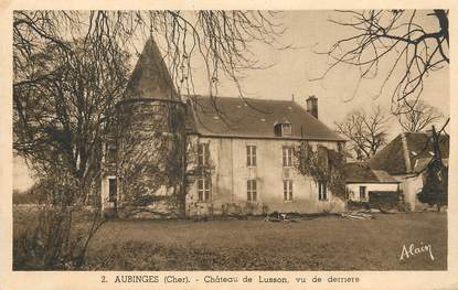 / CPA FRANCE 18 "Aubinges, château de Lusson"